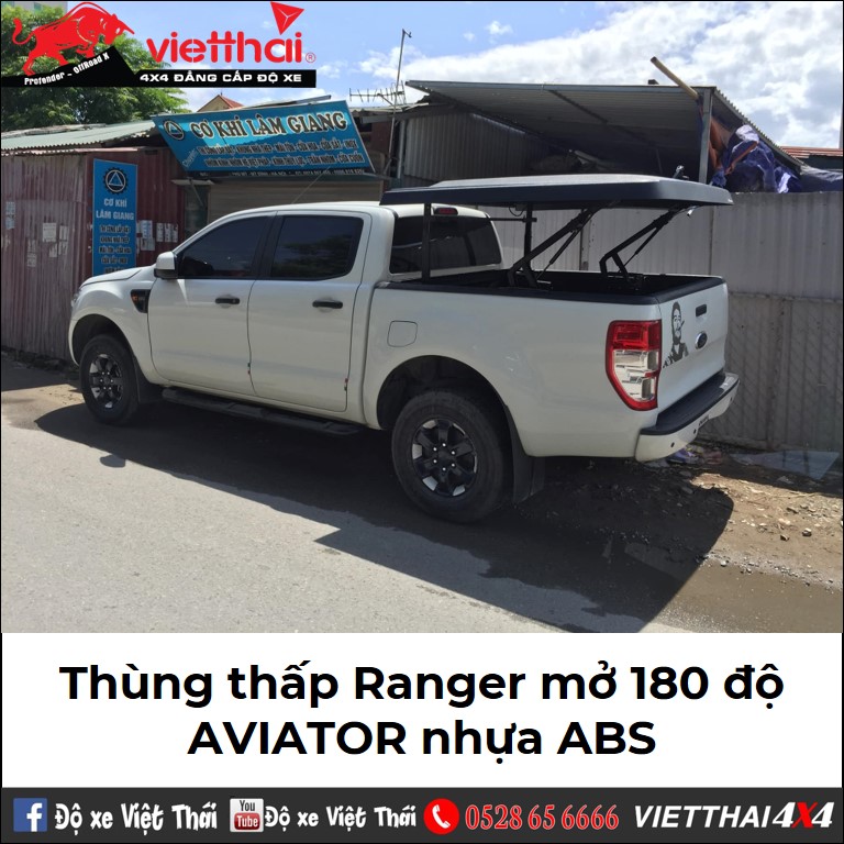 Thùng thấp Ranger mở 180 độ - AVIATOR nhựa ABS